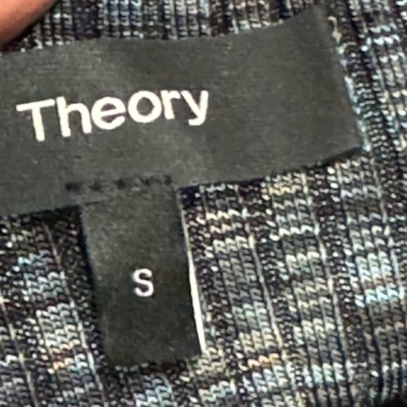 Theory Women's Boat-Neck Cabled Print Ribbed Pullover Sweater Size S NWOT - Picture 9 of 12